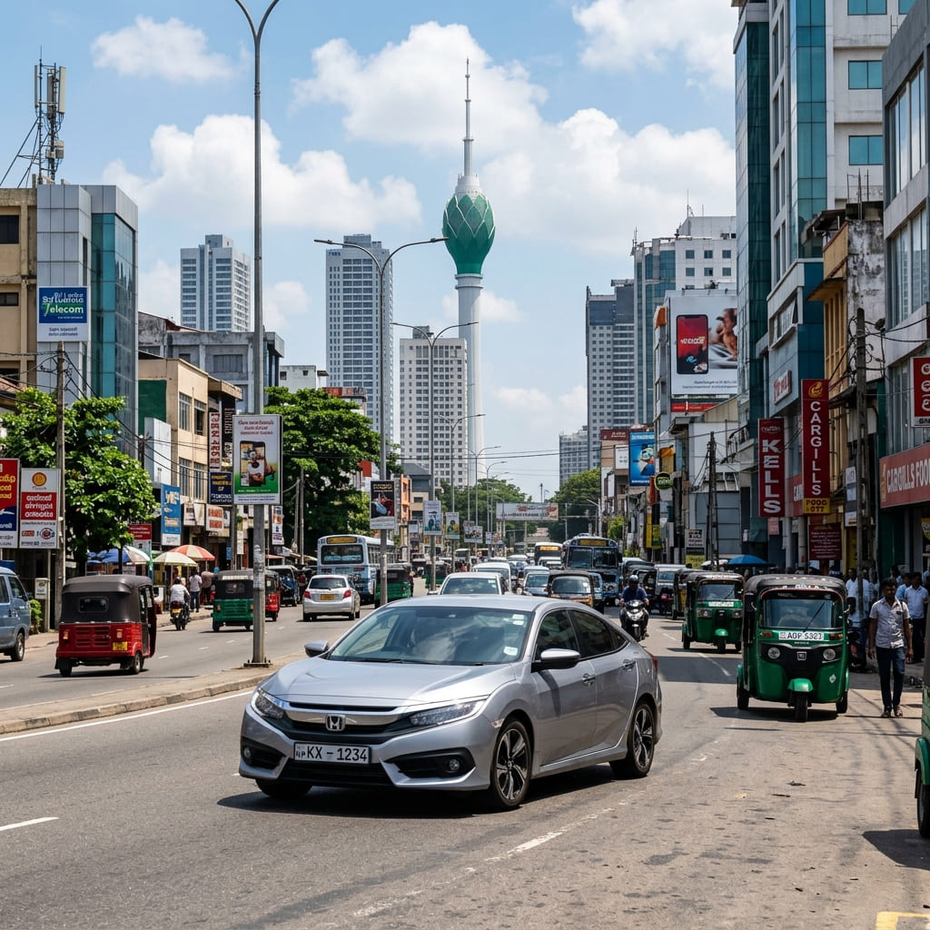 Driving in Colombo